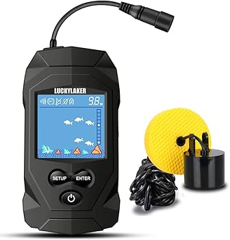 Amazon | LUCKYLAKER 魚群探知機 ポータブル 魚探 カヤック ぎょ